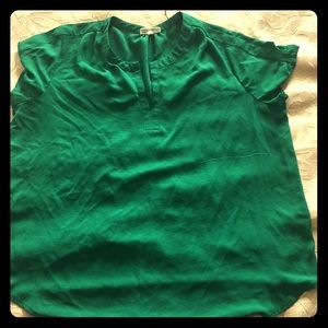 Emerald green blouse